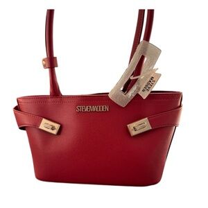 Steve Madden Bharmoni Shoulder Bag Cranberry Red NWT